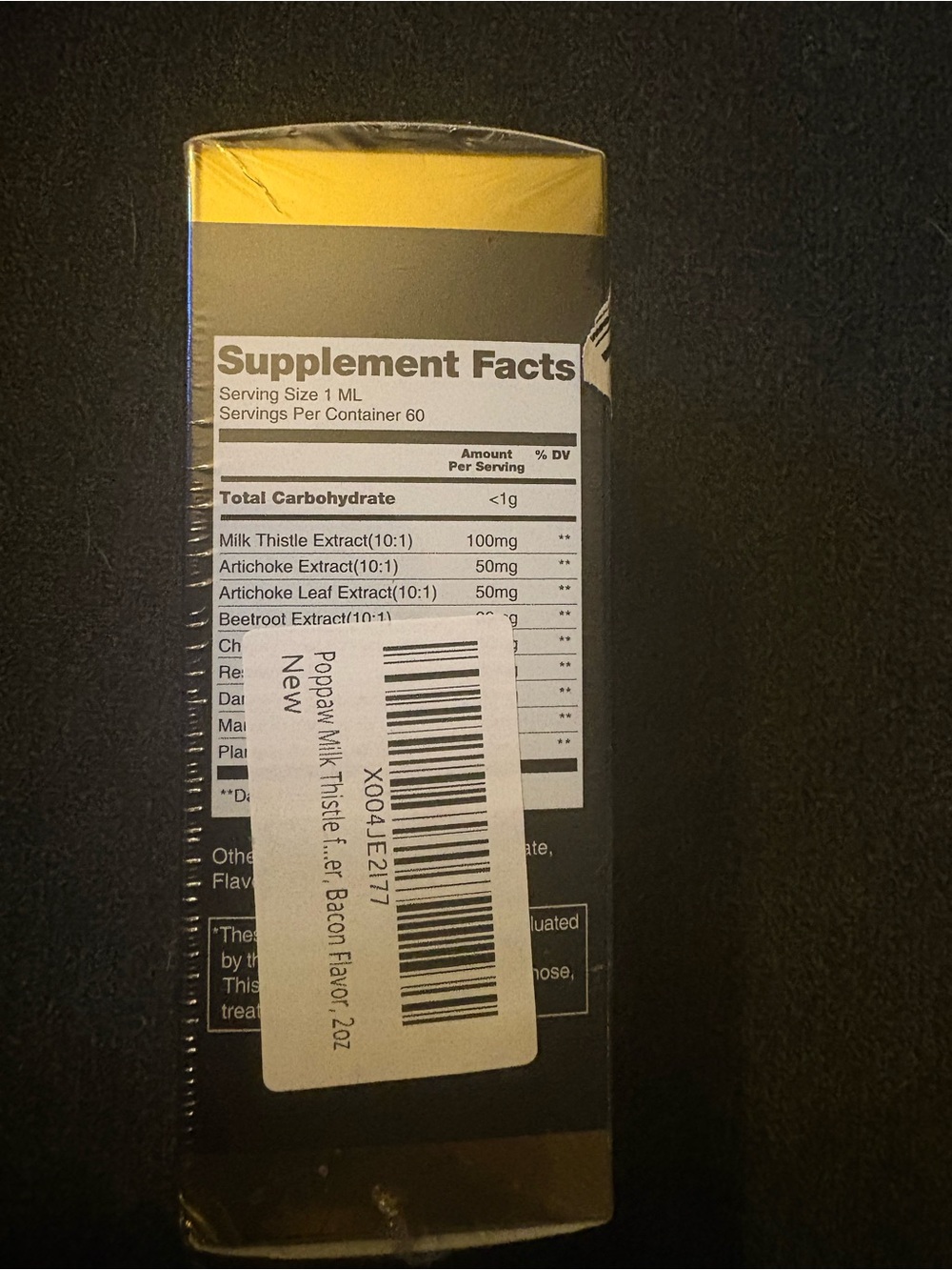 Liver Support Milk Thistle for Dogs - Gold/Black - Picture 2 of 2